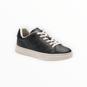 Coach Women’s Black High Line Update Signature Canvas Lace-Up Sneakers Sz 10 NIB